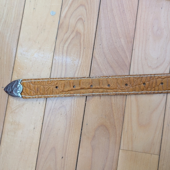 Tan Belt with Silver Buckle - Picture 2 of 4